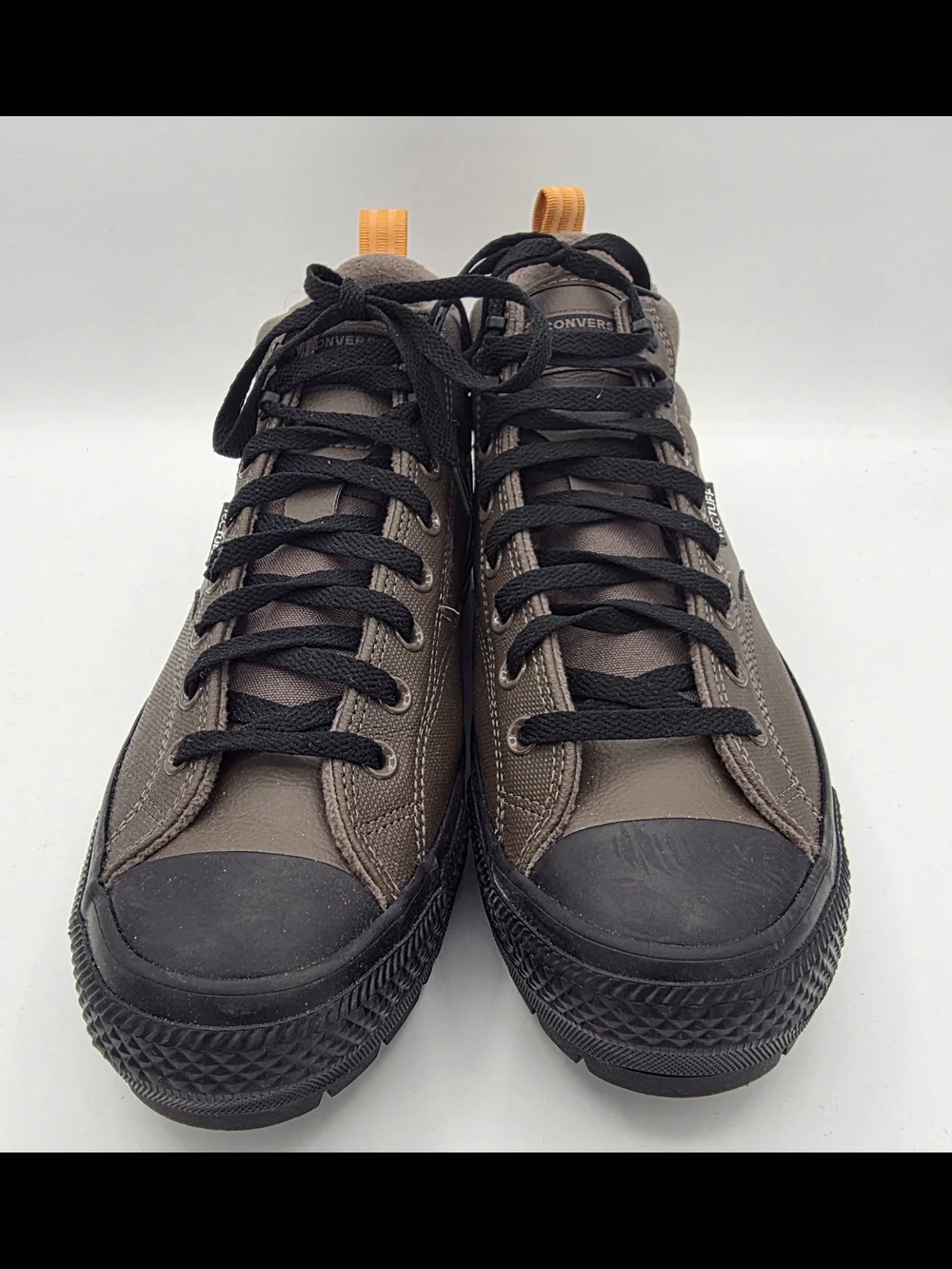 Converse Men’s Rugged High-Top Sneaker in Olive with Black Sole - Picture 4 of 5